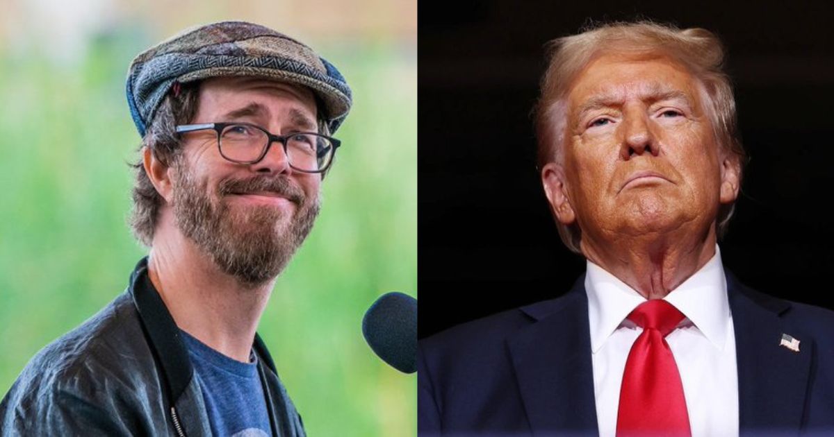Ben Folds on the left and Donald Trump on the right