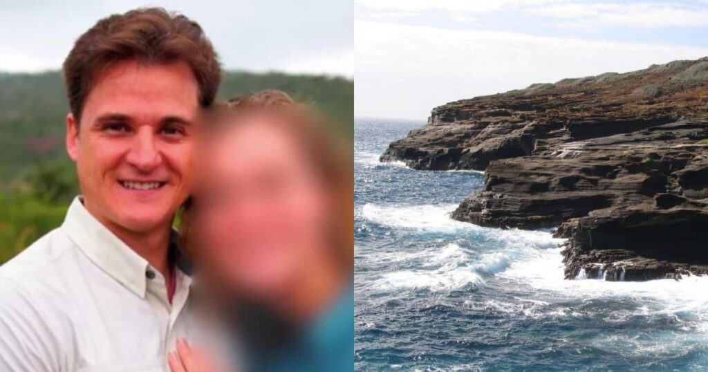 Doctor Gerhardt Konig with his wife (@people) and a cliff in the island of Oahu, Hawaii (Posted by Ken Lund via Flickr)