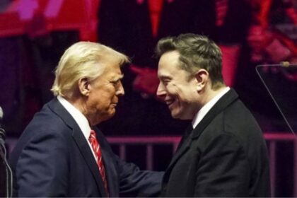 Donald Trump and Elon Musk at an event
