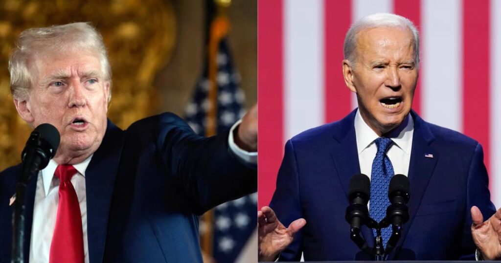 Donald Trump and Biden