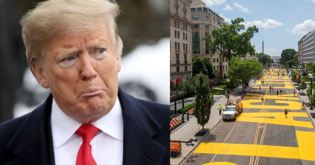 Donald Trump tears down Black Lives Matter Plaza