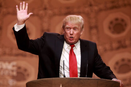 Donald Trump speaking at the 2014 Conservative Political Action Conference.