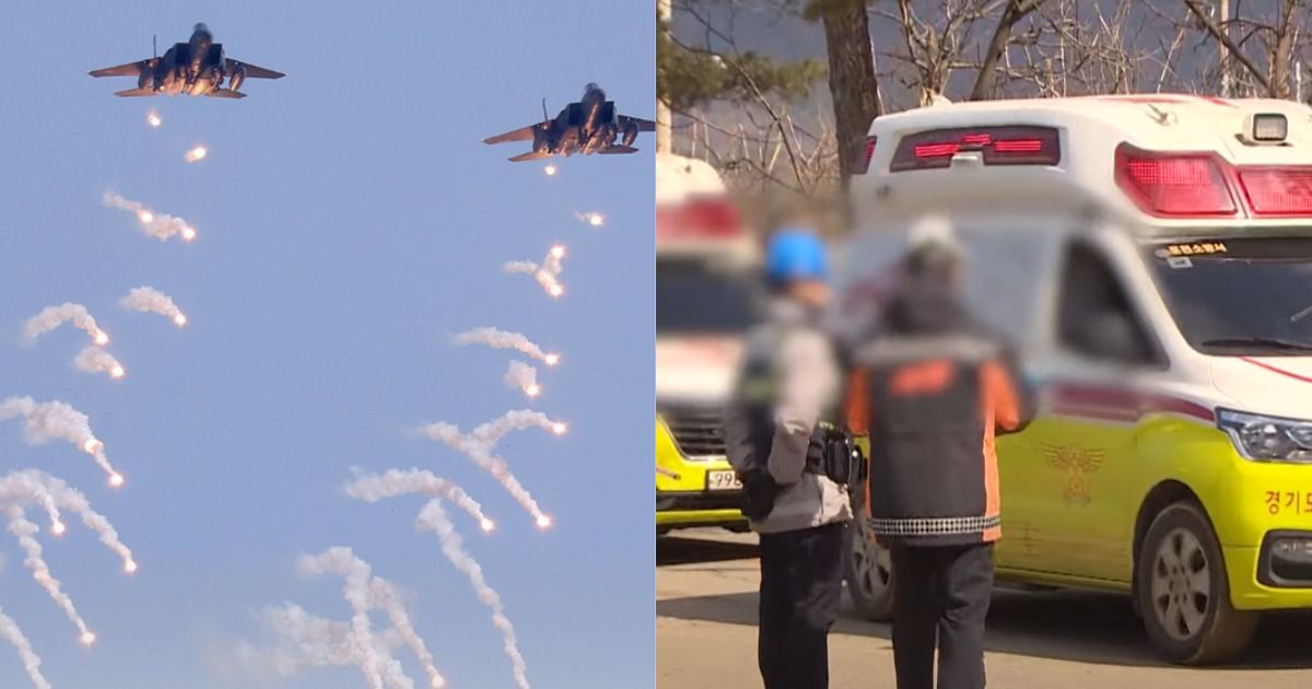 South Korean fighter jets bomb civilian village