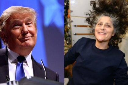 President Donald Trump and Sunita Williams