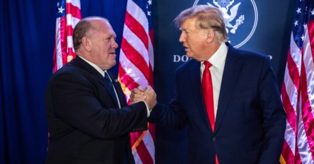 Donald Trump's border czar Tom Homan and President Donald Trump.