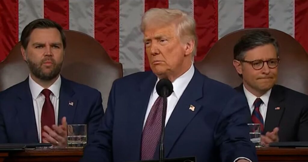 Donald Trump addresses Congress