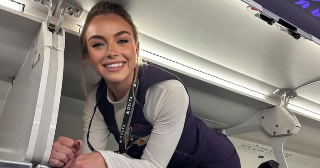 Delta flight attendant Kinley Bedinger