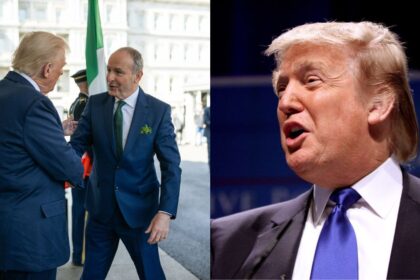 Donald Trump and Michael Martin