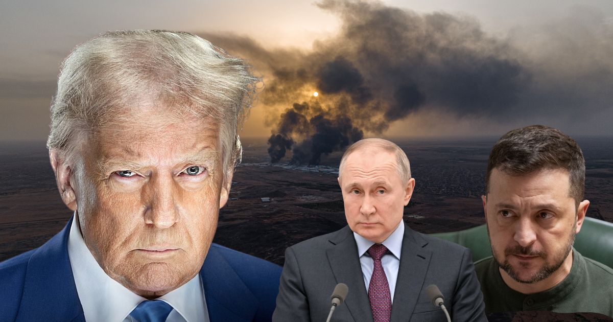 Donald Trump, Vladimir Putin and Volodymyr Zelenskyy