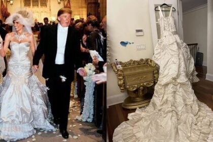 Melania Trump's wedding dress is reportedly listed for sale on eBay