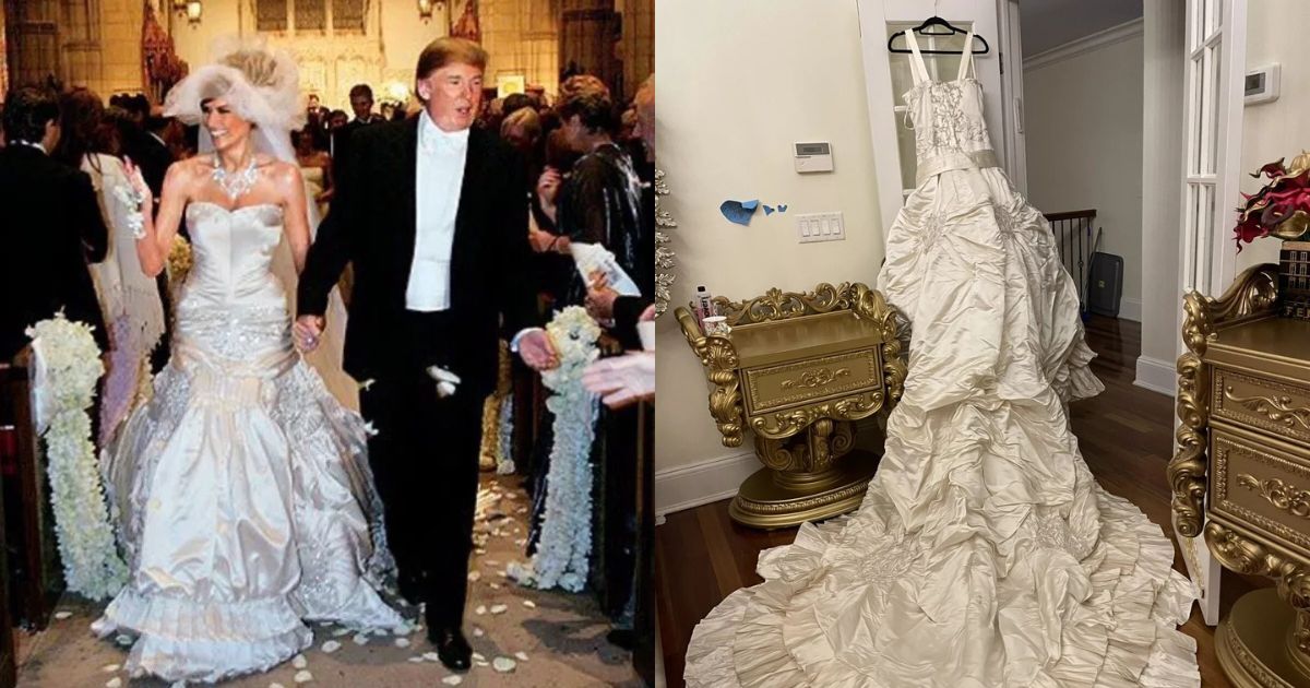 Melania Trump's wedding dress is reportedly listed for sale on eBay