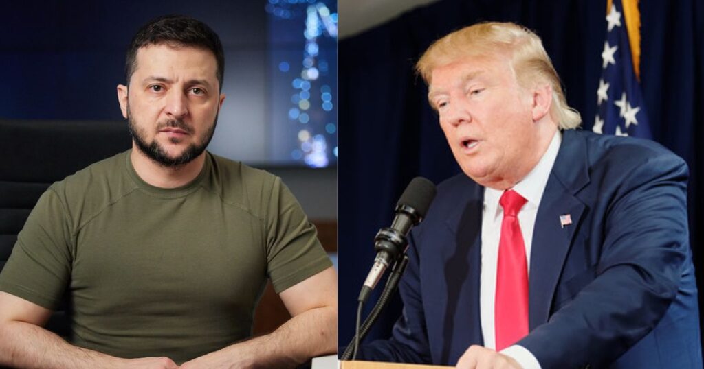US President Donald Trump and Ukraine’s President Volodymyr Zelenskyy