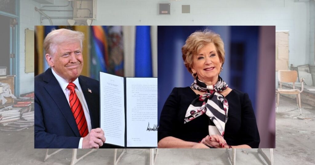 Trump Administration's Secretary of Education blamed "fatherless families" for failing education system in country while she doomed Department of Education.