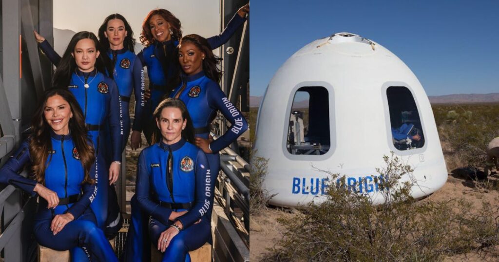 Conspiracy Theories Fly After Blue Origin's All-Female Crew Space Trip