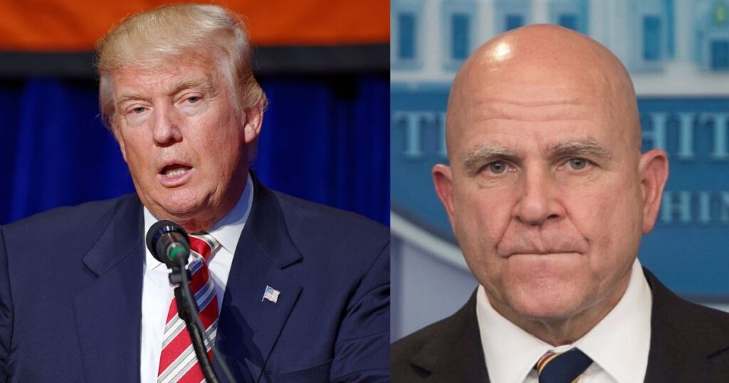 Donad Trump and H.R. McMaster