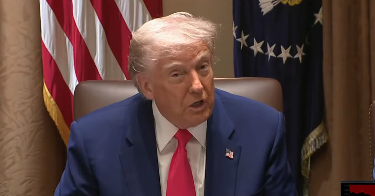 President Trump slumped in chair during Cabinet meeting, April 2025