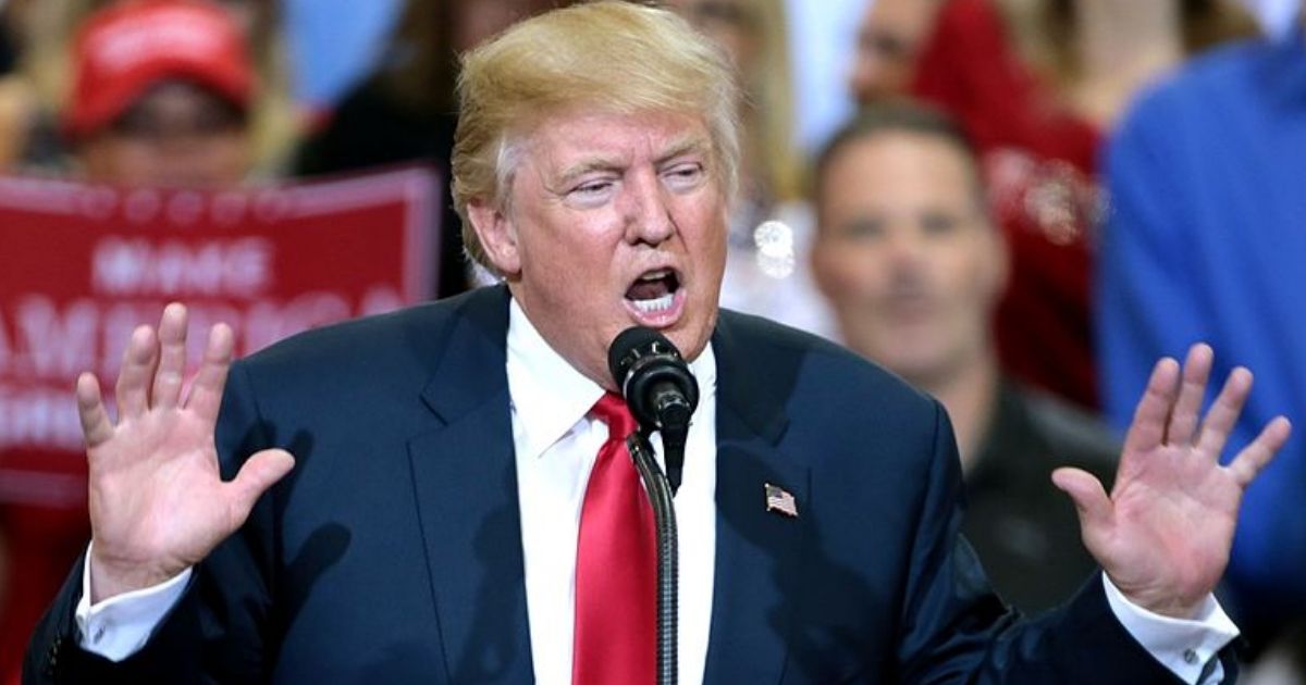 Donald Trump speaking with supporters at a campaign rally at the Phoenix Convention Center in Phoenix, Arizona. (By Gage Skidmore- via Flickr)