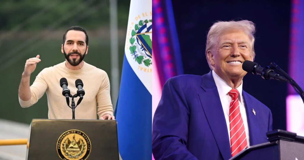 El Salvador’s President Nayib Bukele meets Donald Trump