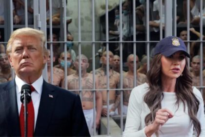 Homeland Security Secretary Kristi Noem from the Trump Administration