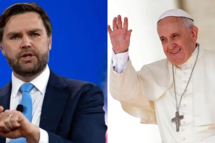 JD Vance and Pope Francis meet on Easter.