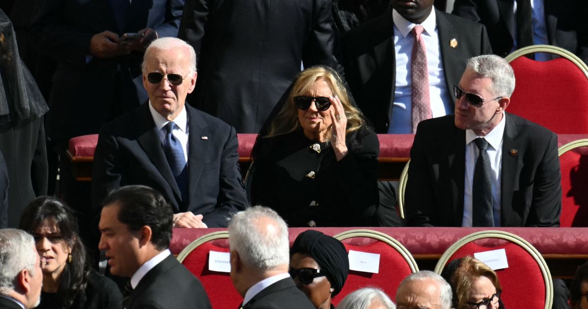 Joe Biden with Wife Jill Biden at Pope Francis Funeral