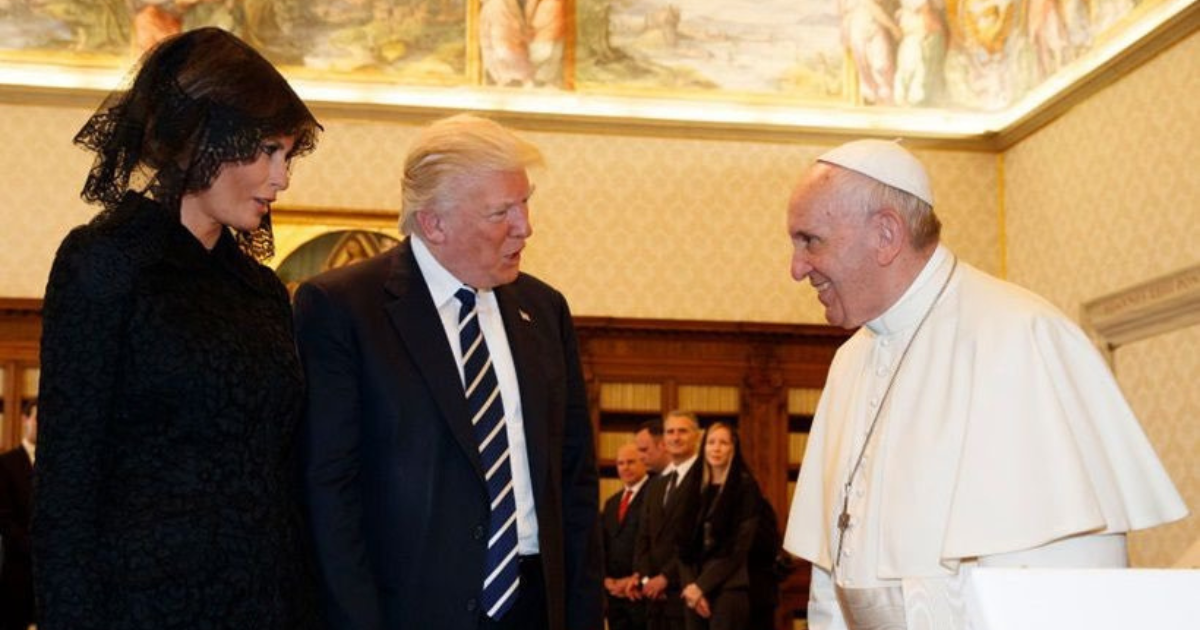Melania, Trump, Pope