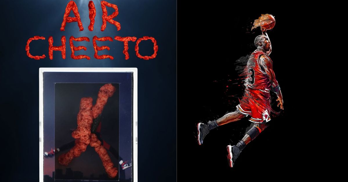 Cheeto in shape of Michael Jordan’s ‘Jumpman’