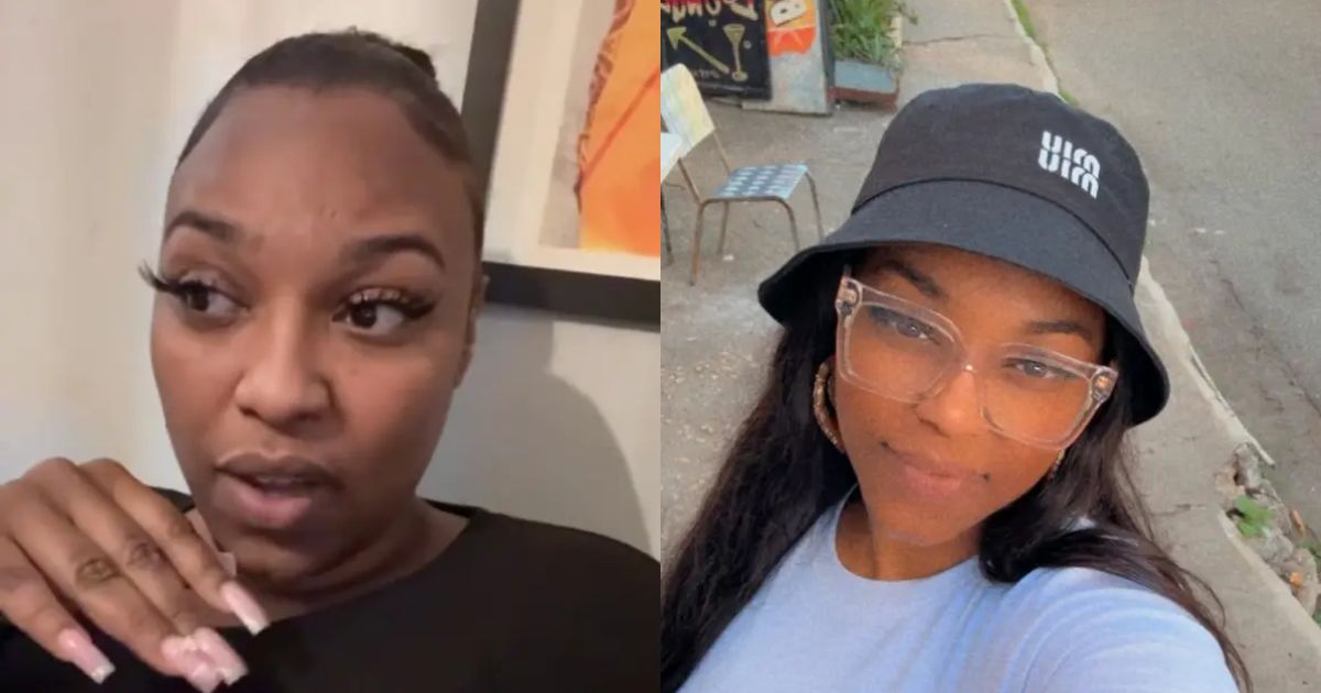 A North London woman is struggling with her name, which matches with the popular state in the United States, L.A. (Los Angeles). (Credits - L.A. Cartier/SWNS and TikTok)