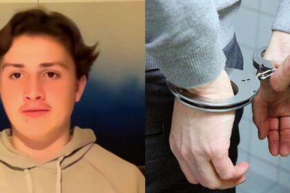 Owen Ray, the boy from America who got arrested during his spring vacation in Denmark (Still of of Owen-—Instagram | @ abc7chicago) and picture of the handcuffs -( via PickPik)