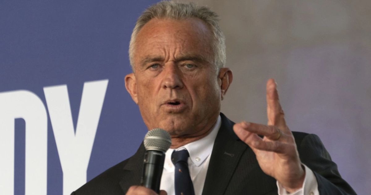 Robert F Kennedy Jr. delivering a speech at the US Capitol. (Credits:AP- via FMT)
