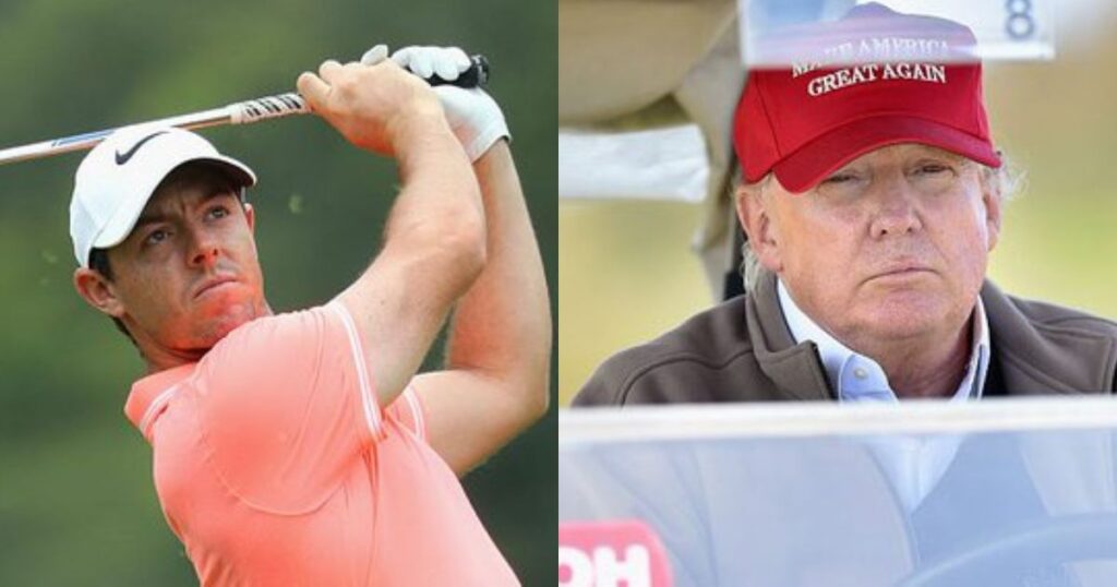 Rory Mcllroy’s Golf game with Donald Trump and snipers