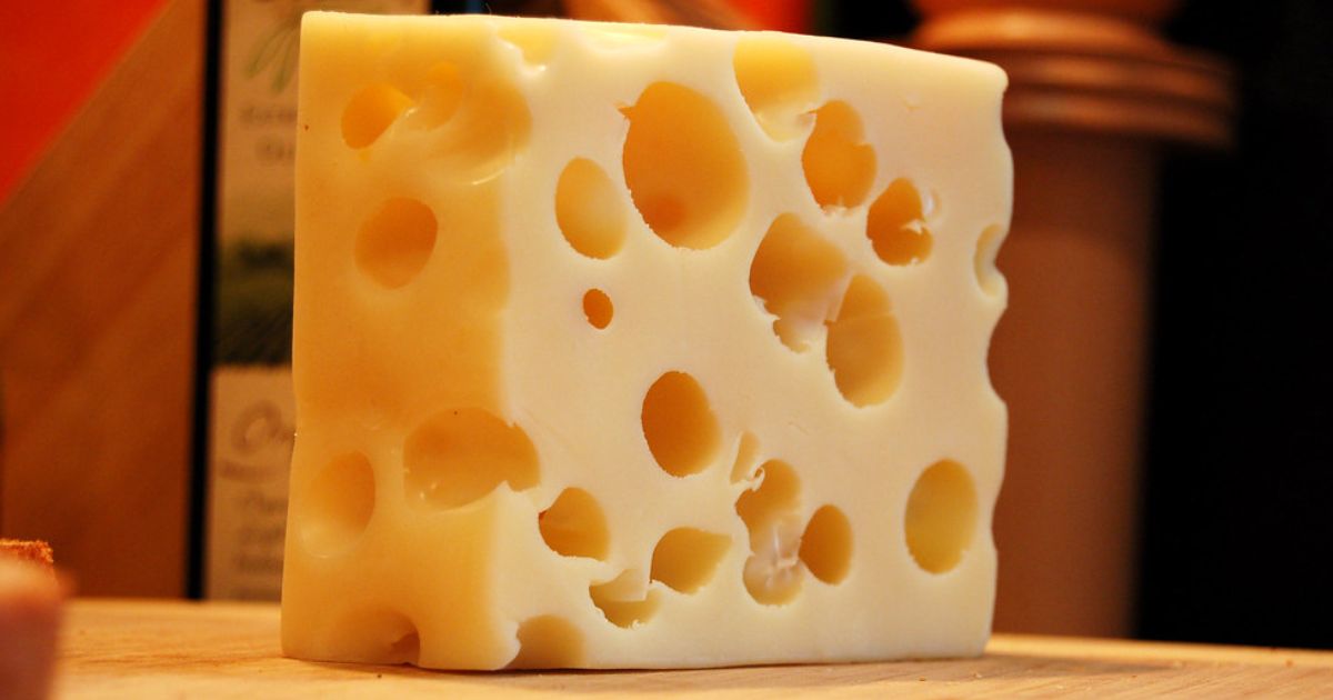 Swiss Cheese has iconic holes.
