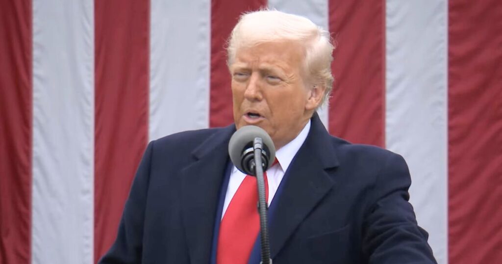 Trump at the Liberation Day Speech on April 2nd
