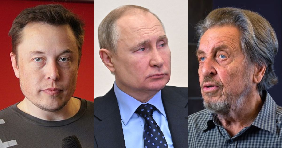 Elon Musk, Vladimir Putin and Errol Musk