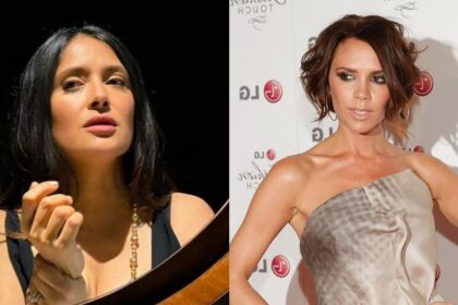 Salma Hayek and Victoria Beckham