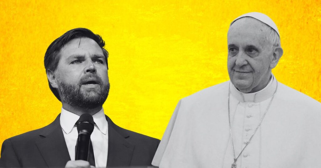 VP JD Vance and Pope Francis