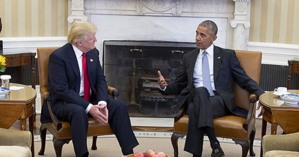 President Barack Obama meets with Donald Trump in the Oval Office