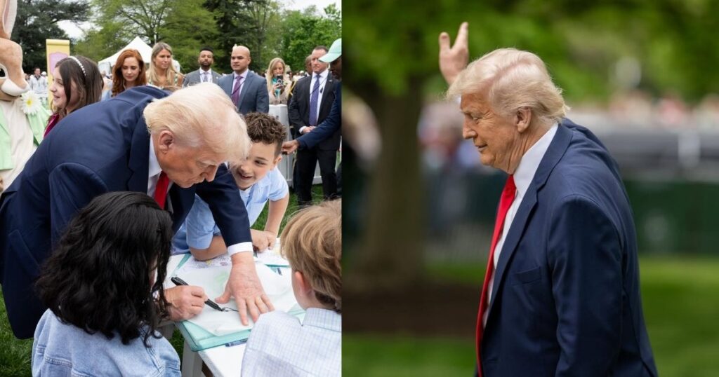 Donald trump on easter