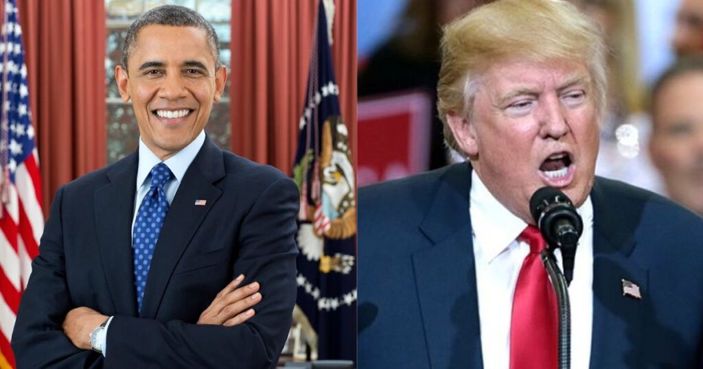 US President Barack Obama (picture via rawpixel) and Donald Trump (Picture by Gage Skidmore - via Flickr)