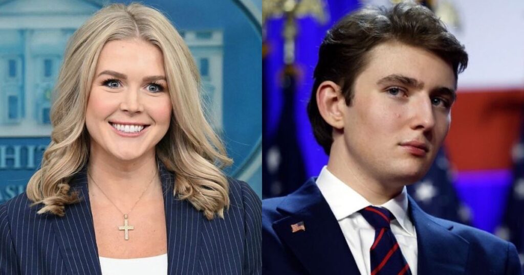 Barron Trump's Best Friend Might Have a Crush on Karoline Leavitt