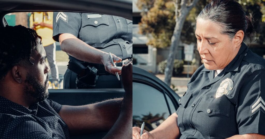 Being pulled over by cops at traffic can be a traumatic experience