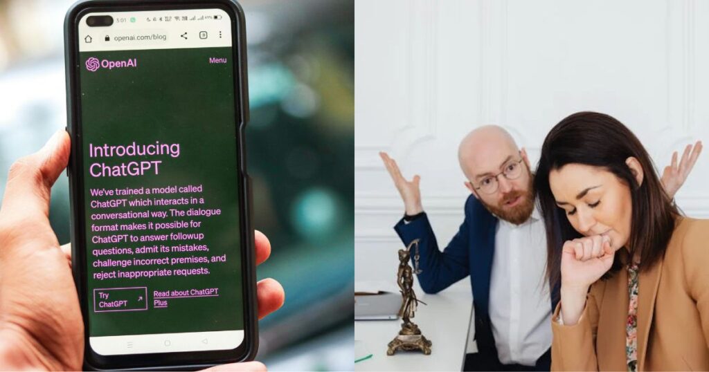 Chatgpt (photo by Sanket Mishra—via Pexels) and a couple fighting in anger (photo by Kaboompics.com—via Pexels)