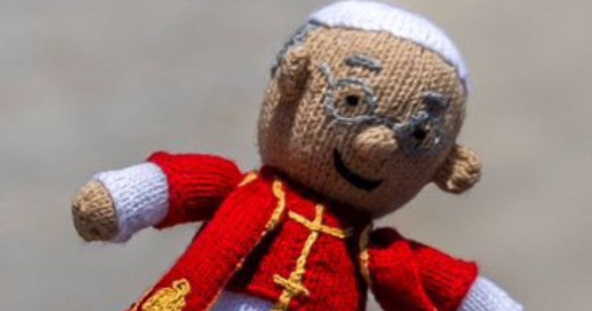 Cloth Doll thrown at Pope Leo