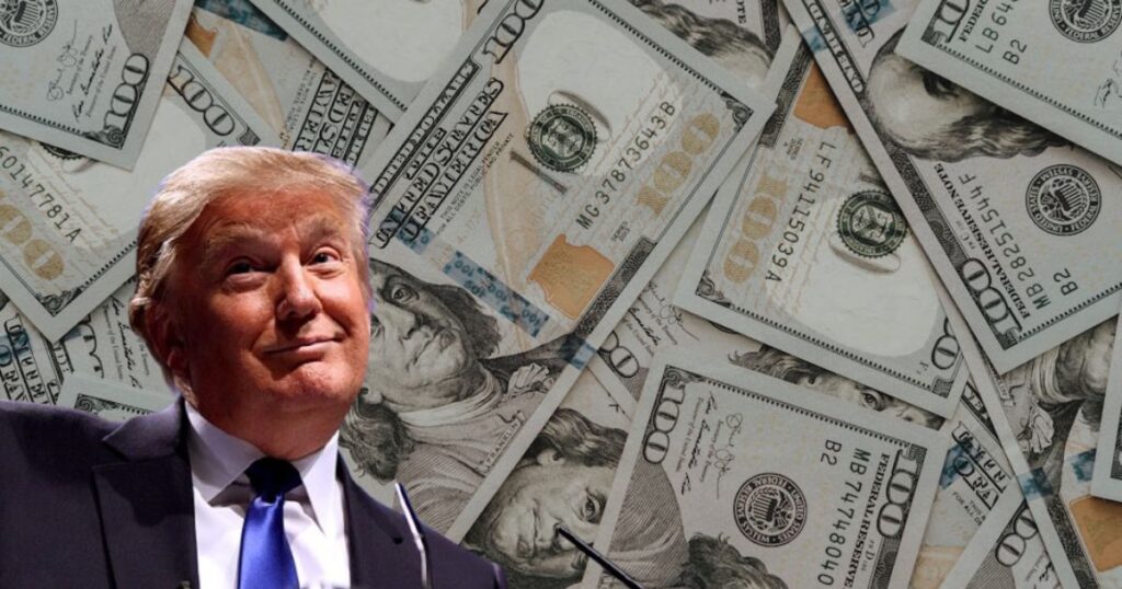 President Donald Trump (backgrounf picture- uploaded by Olia Danilevich via Pexels) and Trump's image from Flickr