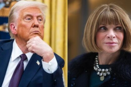 Donald Trump and Anna Wintour