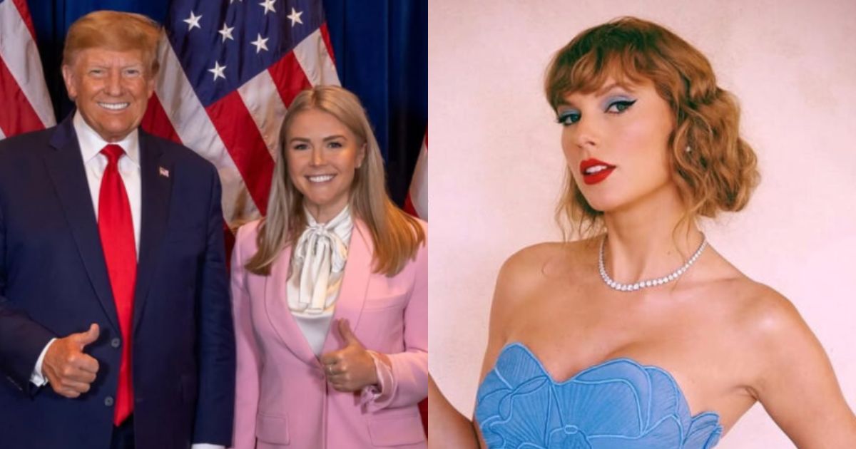 Donald Trump and Karoline Leavitt (Image Source: @karolineleavitt/Instagram) and Taylor Swift- ( Image Source: Instagram/taylorswif)