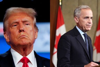 Donald Trump and Mark Carney