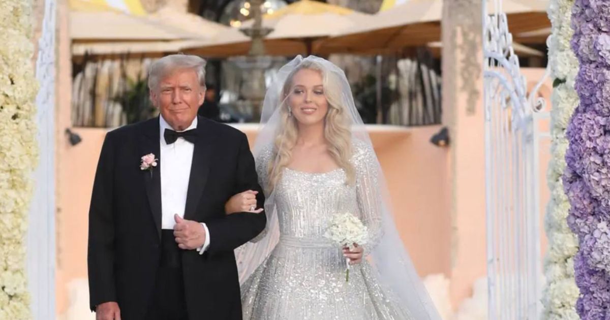Donald Trump at Tiffany's wedding