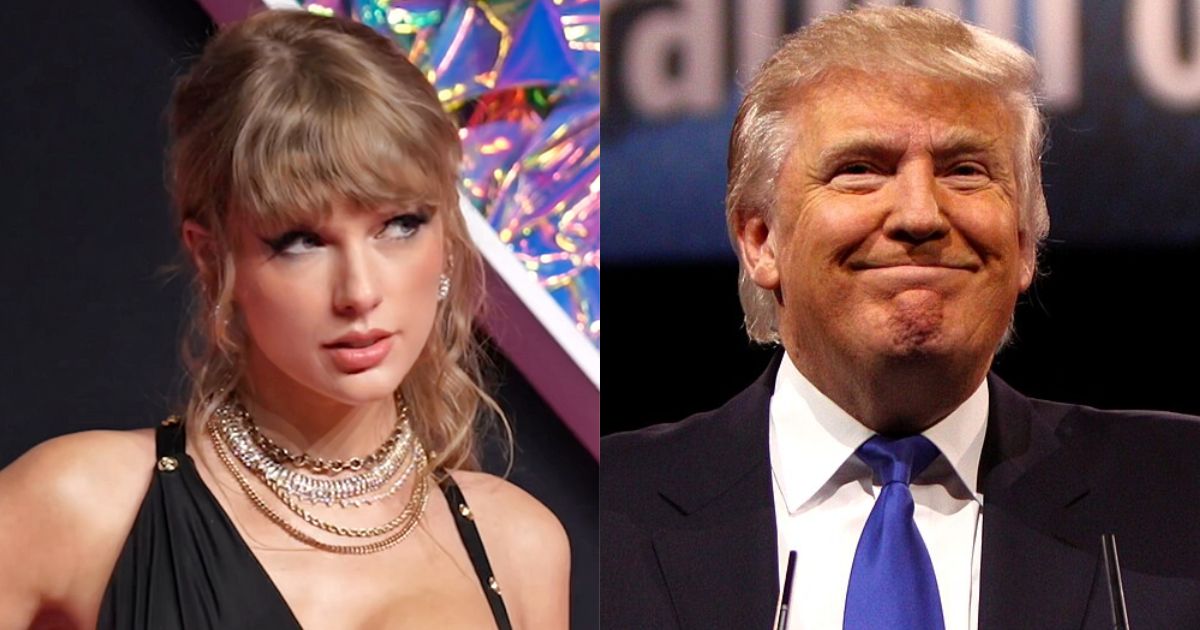 Trump feuding with Taylor Swift again.