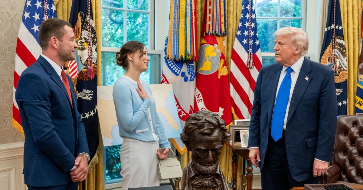 Donald Trump with Ksenia Karelina after released from Russian jail